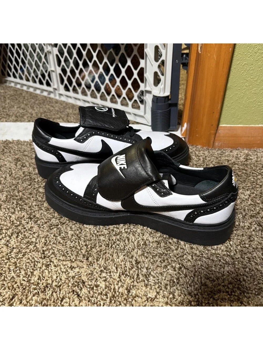 Nike G-Dragon x Kwondo 1 Yin-Yang Mens Size 12 Black White Leather DH2482-101